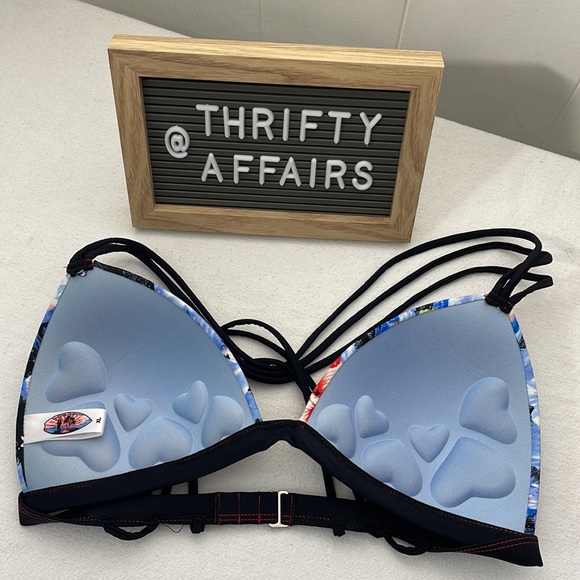 BINGO 2pc Bikini XL Hawaiian Floral surf Beach Swimsuit - Picture 6 of 16